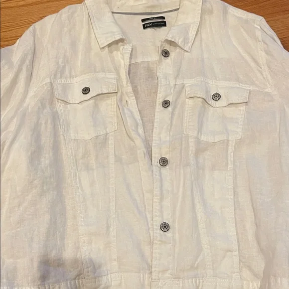 Classic White Linen Jacket - Picture 2 of 4